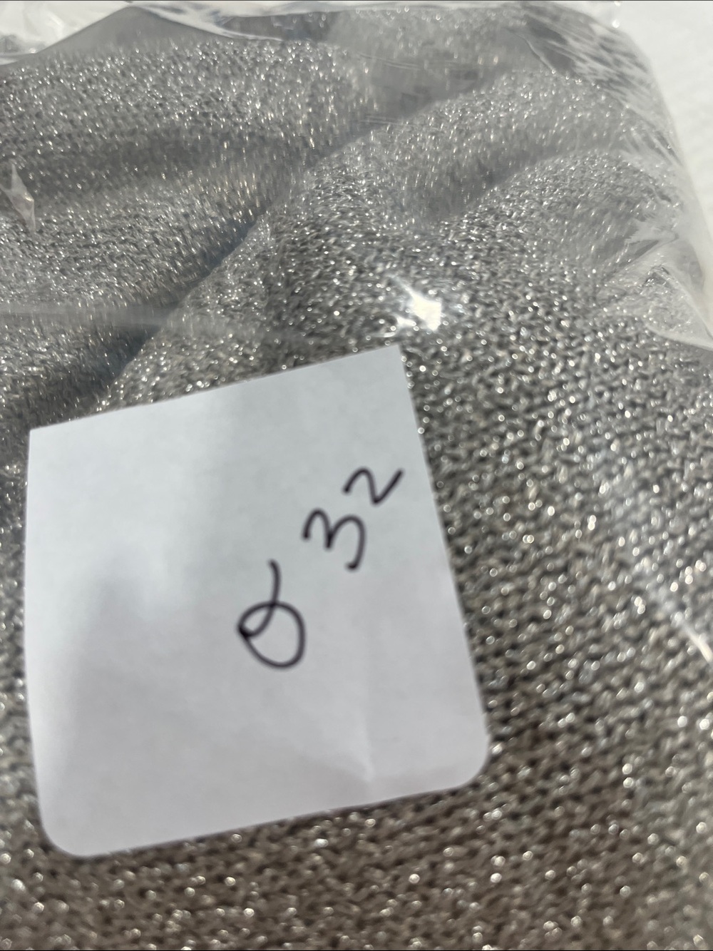 Meshki Silver Metallic Knit Top - Shimmering Lurex Detail S - Picture 11 of 11